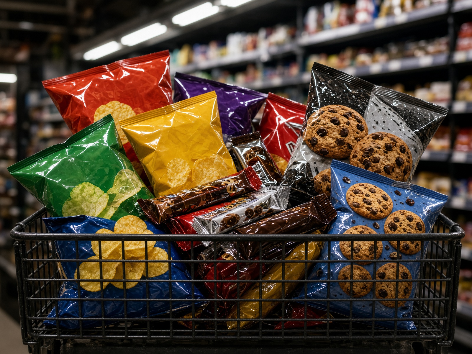 Snacks aisle